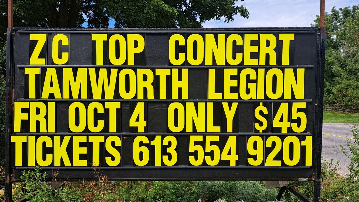 ZC TOP Concert, Fri Oct 4th, 2024. Tamworth Legion. (Defibrillator Benefit Concert)