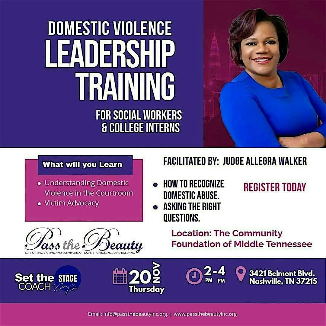 Domestic violence Training for Social Workers and College Interns