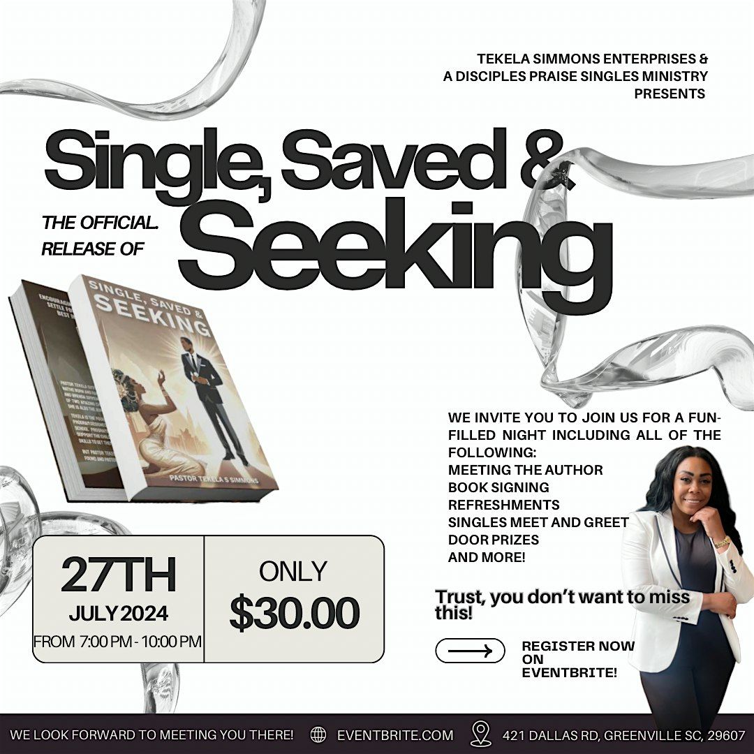 Single, Saved & Seeking Book Signing & Release