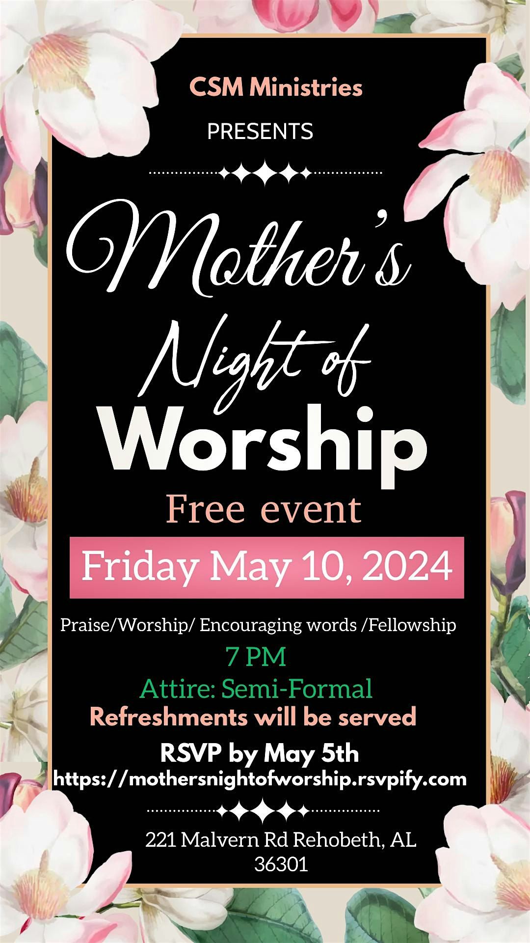 Mother\u2019s Night of Worship