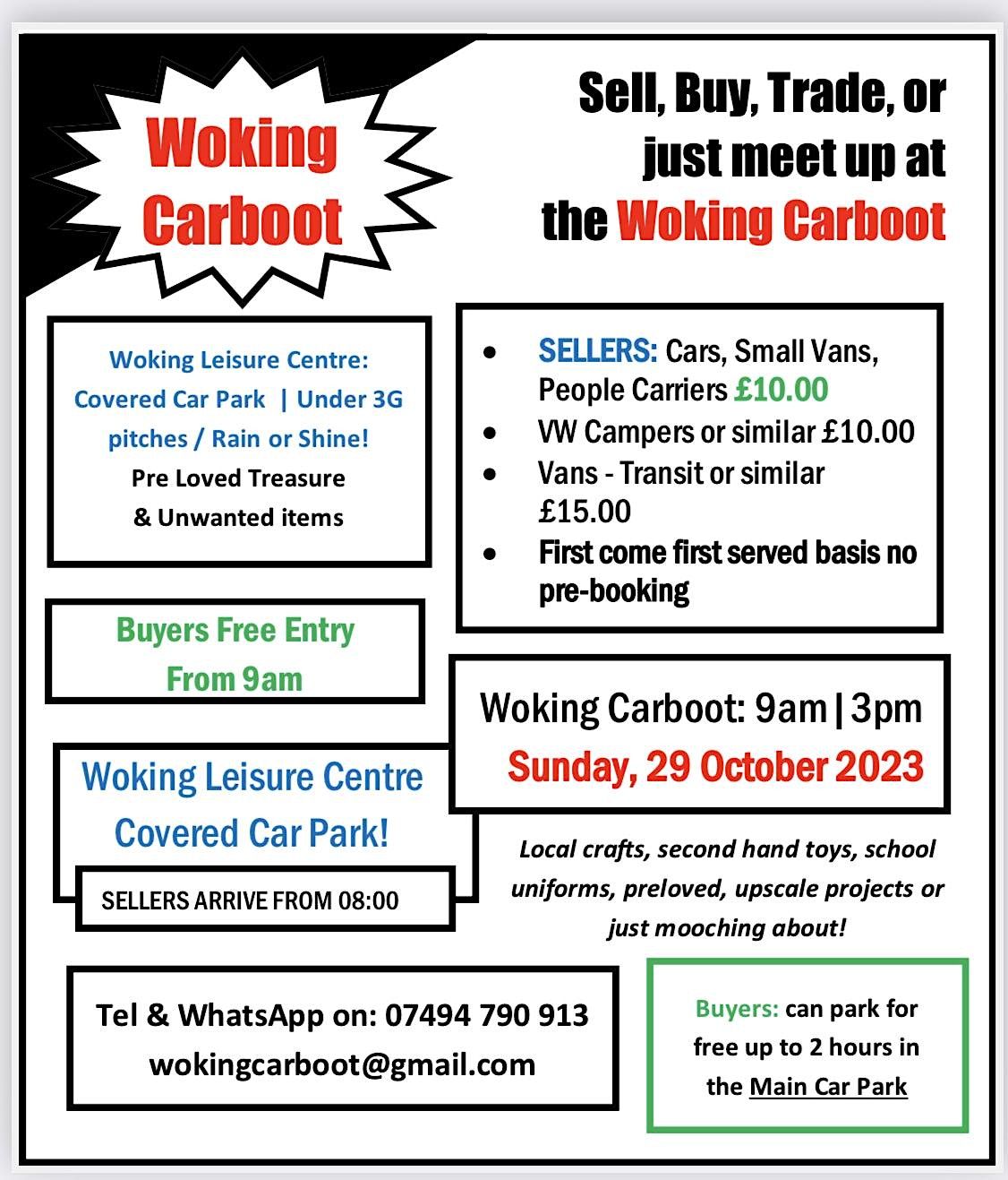 Woking Carboot - 29 Oct 2023