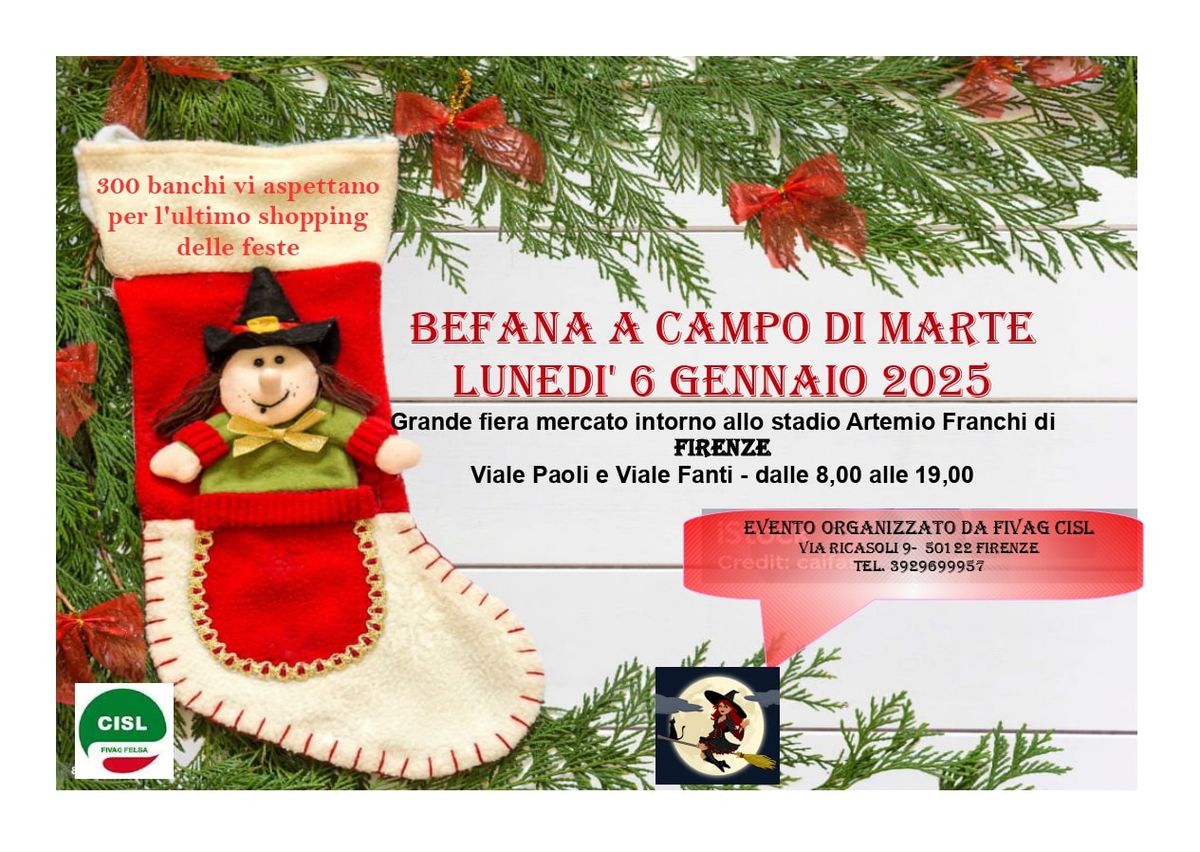 BEFANA A CAMPO DI MARTE LUNED\u00ec 6 GENNAIO