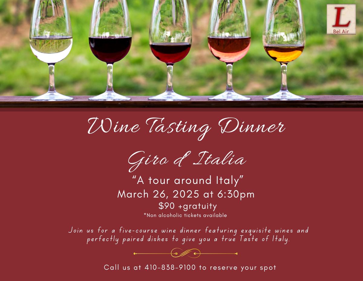 Wine Tasting Dinner