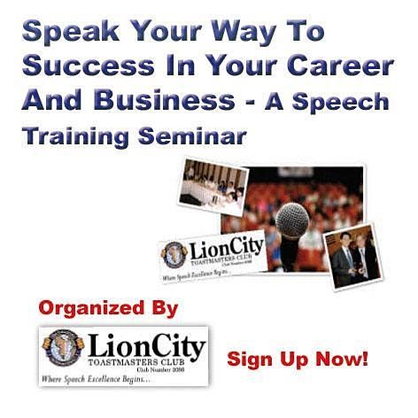 Public Speaking Course (PSC) Intake 32 (Skills Future Approved Course)