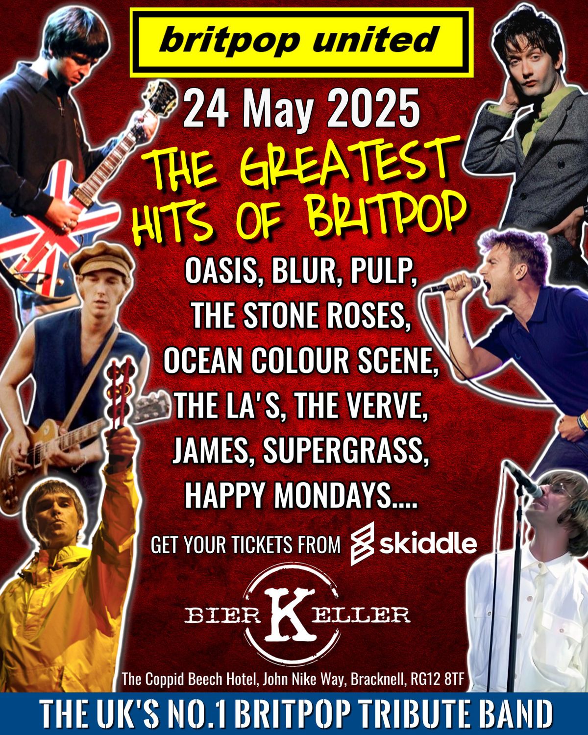 BRITPOP UNITED (Britpop Tribute Band) Live at Keller & Apr\u00e8s (Bracknell)