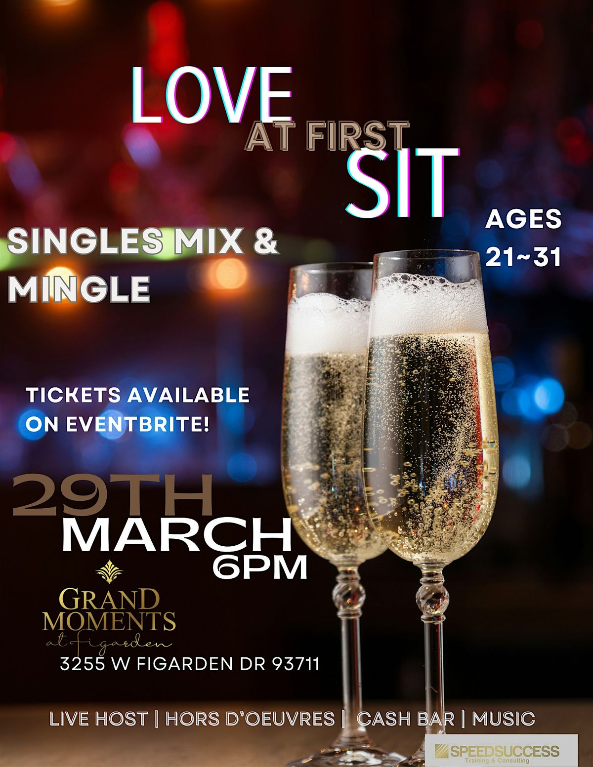 Love at First Sit: Singles Mix and Mingle (Women 21+)