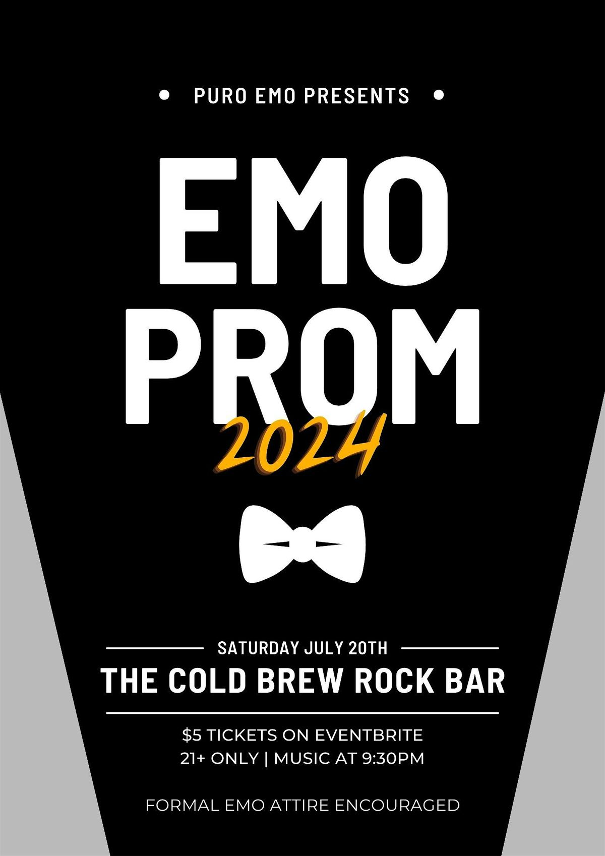 Puro Emo Presents: Emo Prom 2024 at The Cold Brew