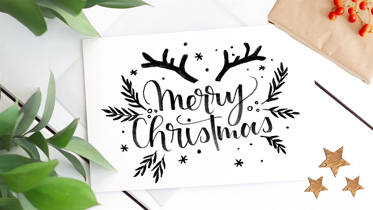 Weihnachts-Letteringworkshop \/ Handlettering & Brushlettering \/Christmas