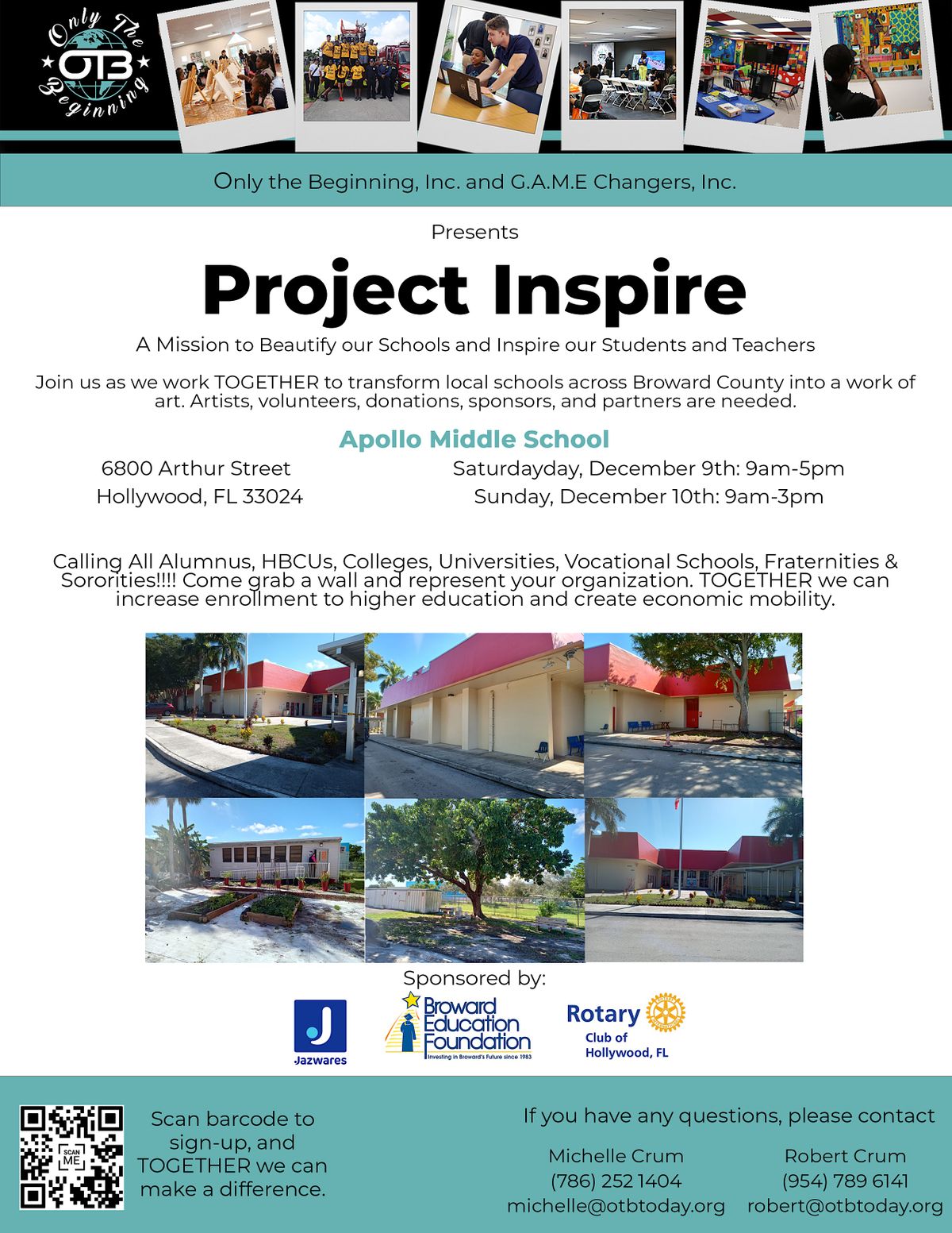 Apollo Middle School - Project Inspire: A Mission to Beautify our Schools