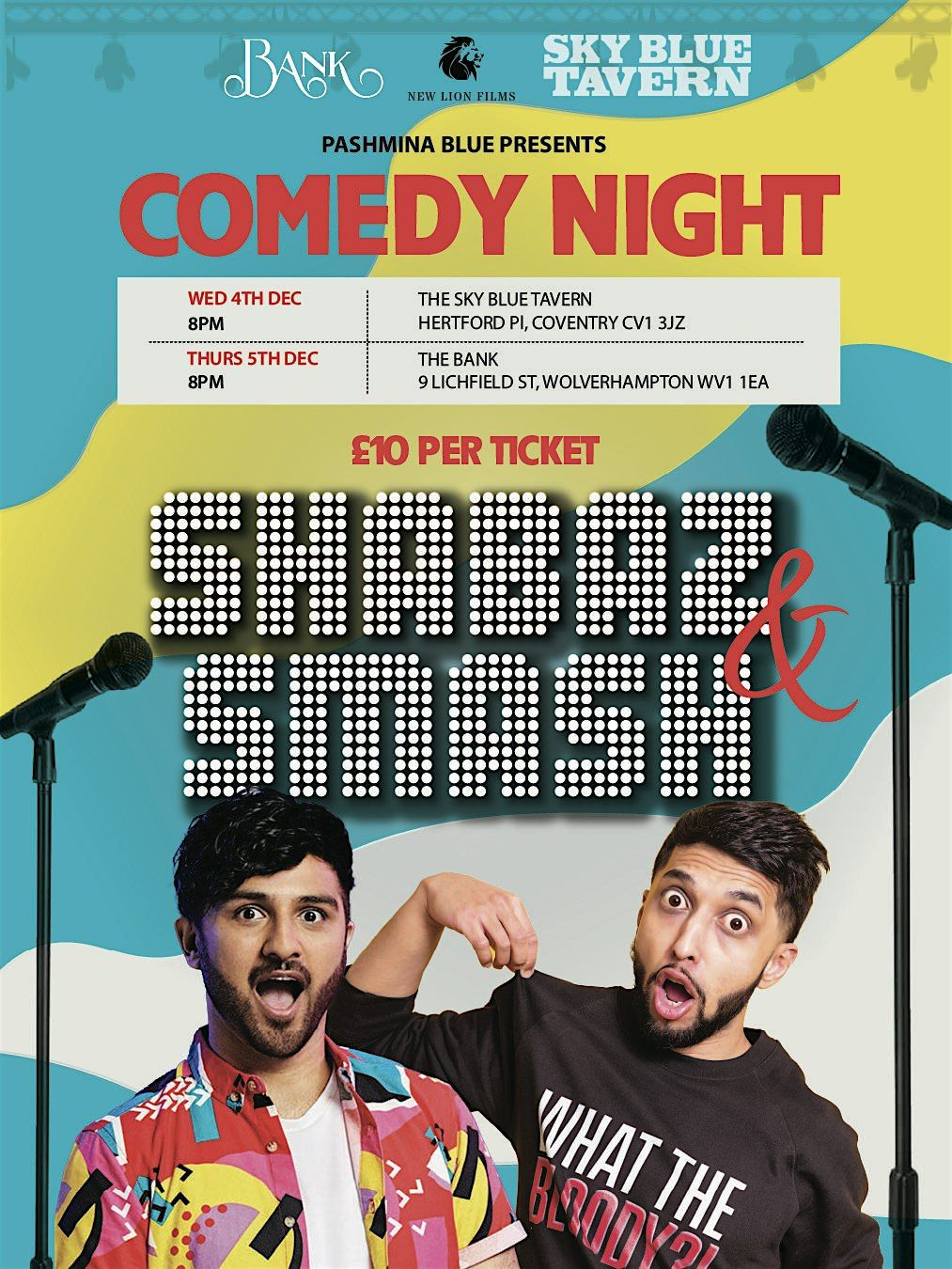 SHABAZ & SMASH  COMEDY NIGHT - 04TH DECEMBER - COVENTRY