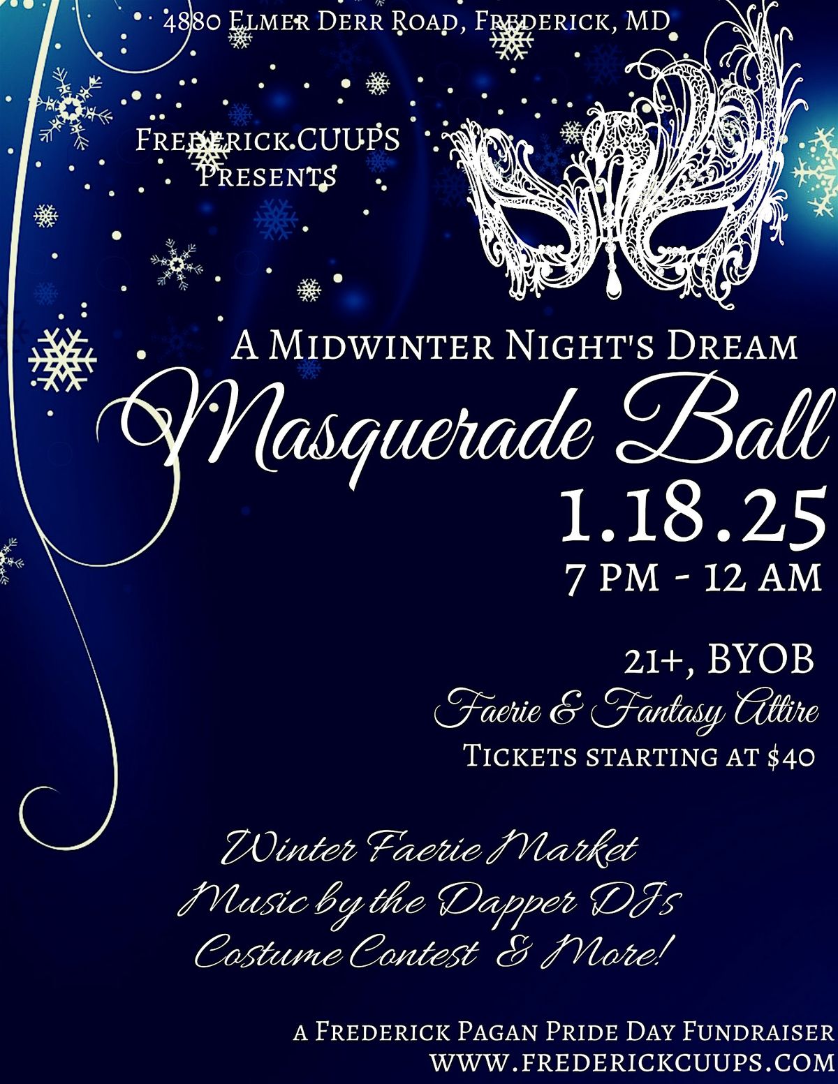 A Midwinter Night's Dream Masquerade Ball & Pagan Pride Fundraiser