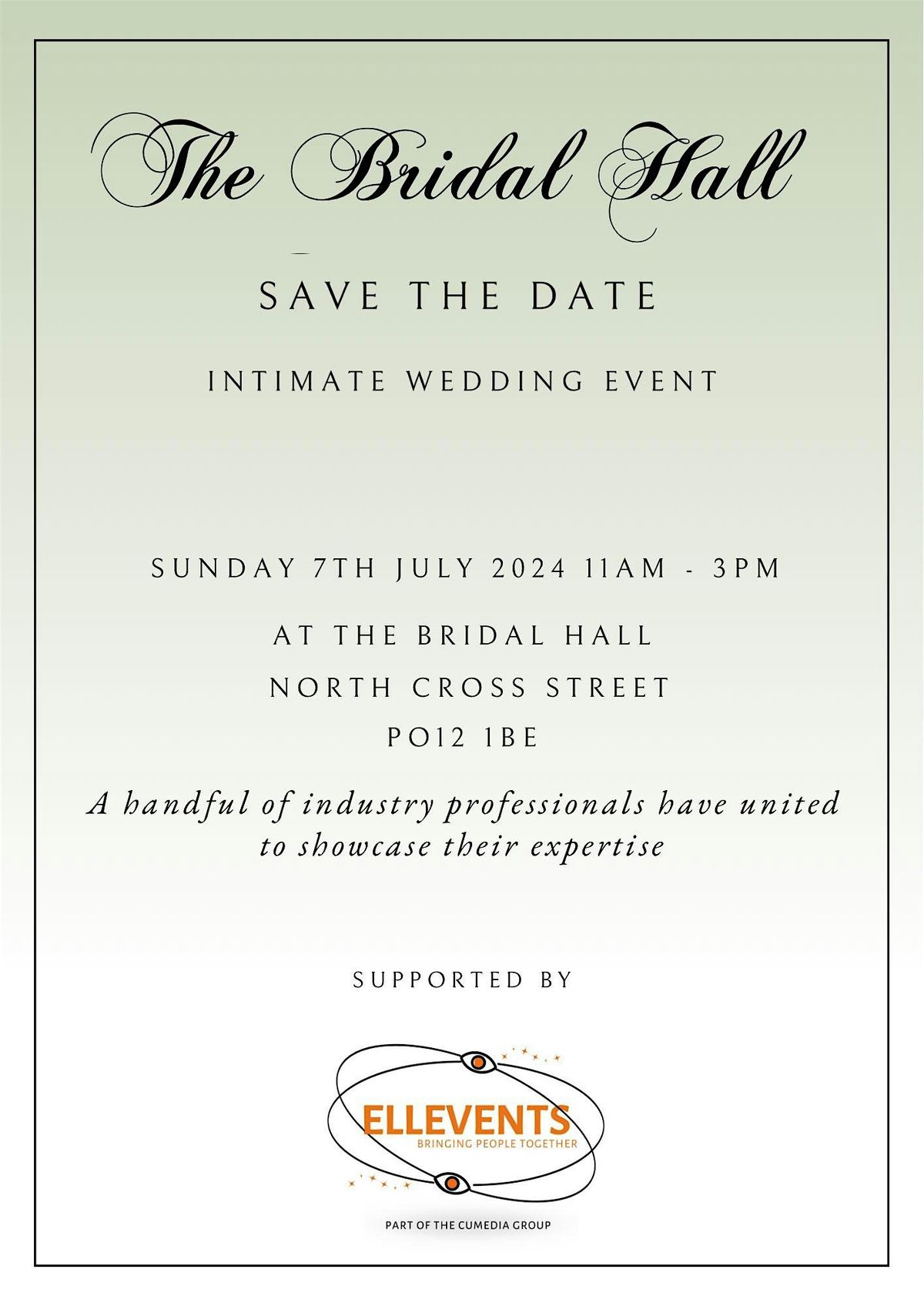 The Bridal Hall Intimate Wedding Event - Sunday 7th July 2024