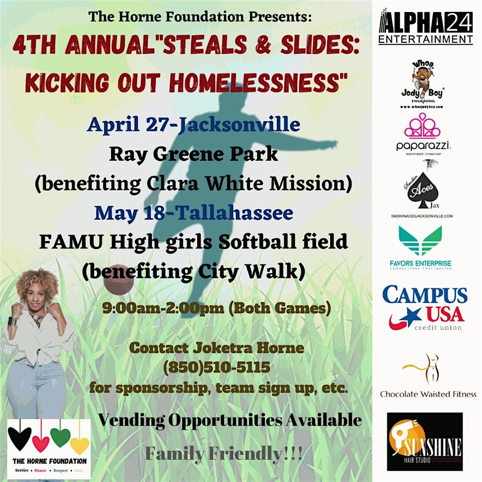4th Annual "Steals & Slides: Kicking Out Homelessness" kickball tournament