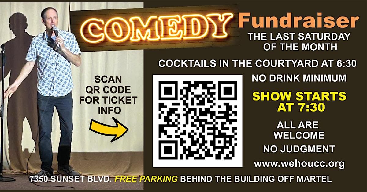 Comedy Fundraiser June 29 at 7:30 PM