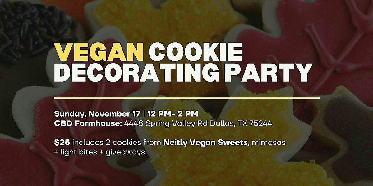 Vegan Cookie Decorating Party