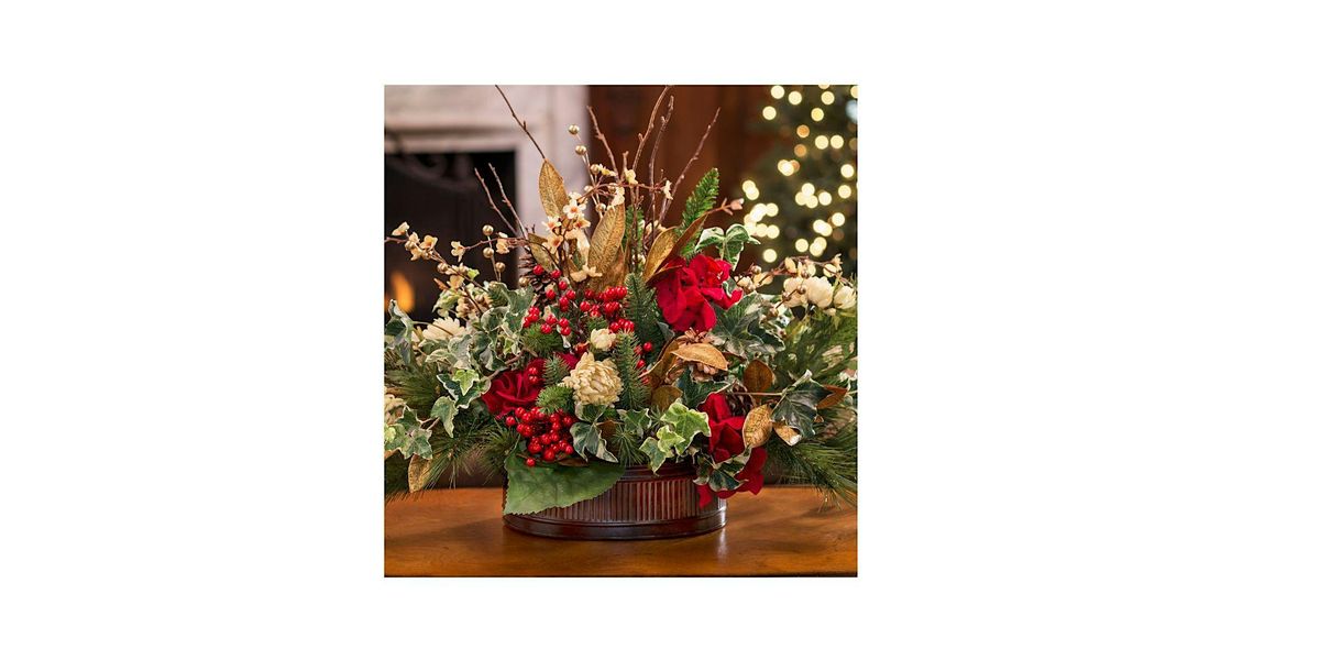 Floral DIY Holiday Centerpiece