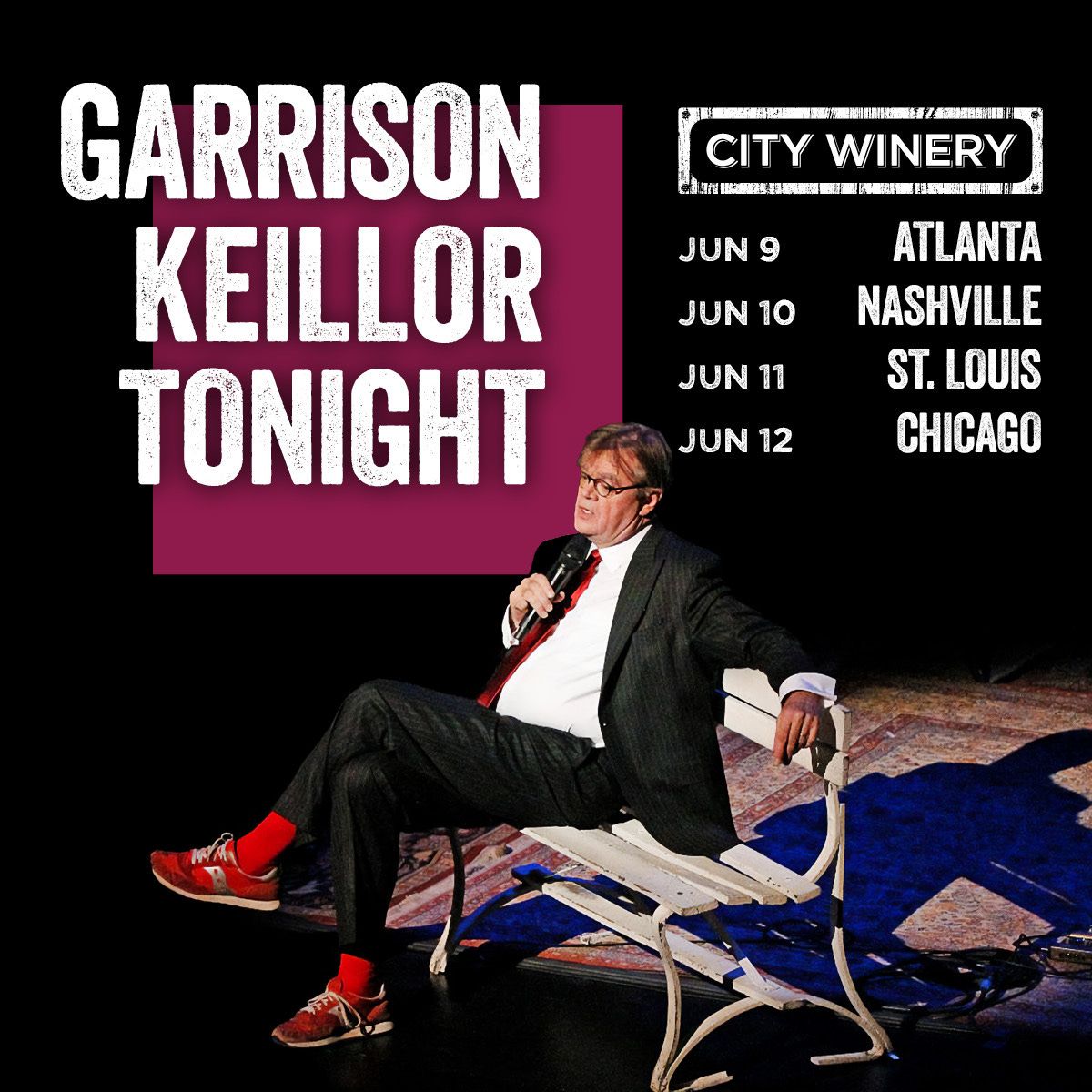 Garrison Keillor at Martin Marietta Center for the Performing Arts - Meymandi Concert Hall