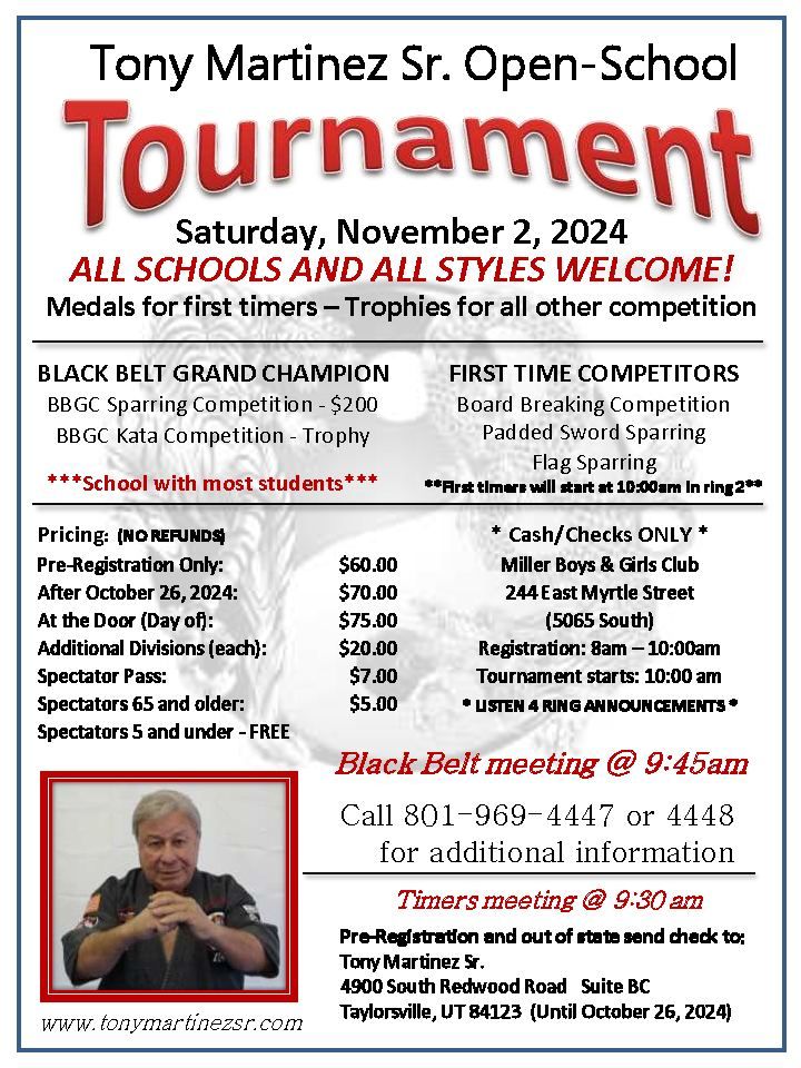 Tony Martinez Sr Open School Tournament 