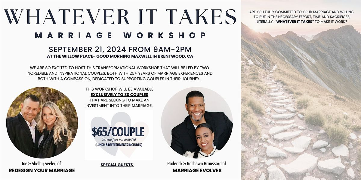 "Whatever It Takes" Marriage Workshop