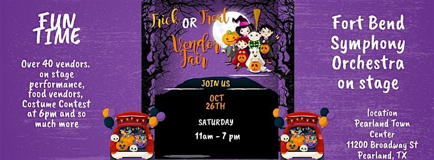 "Trick or Treat" Vendor Fair Sop with a Show at Pearland Town Center