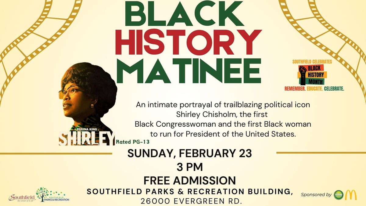 Black History Matinee