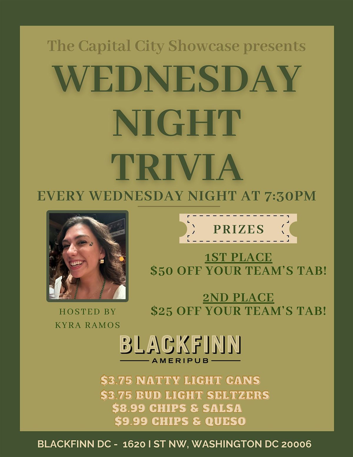 Wednesday Night Trivia at Blackfinn DC