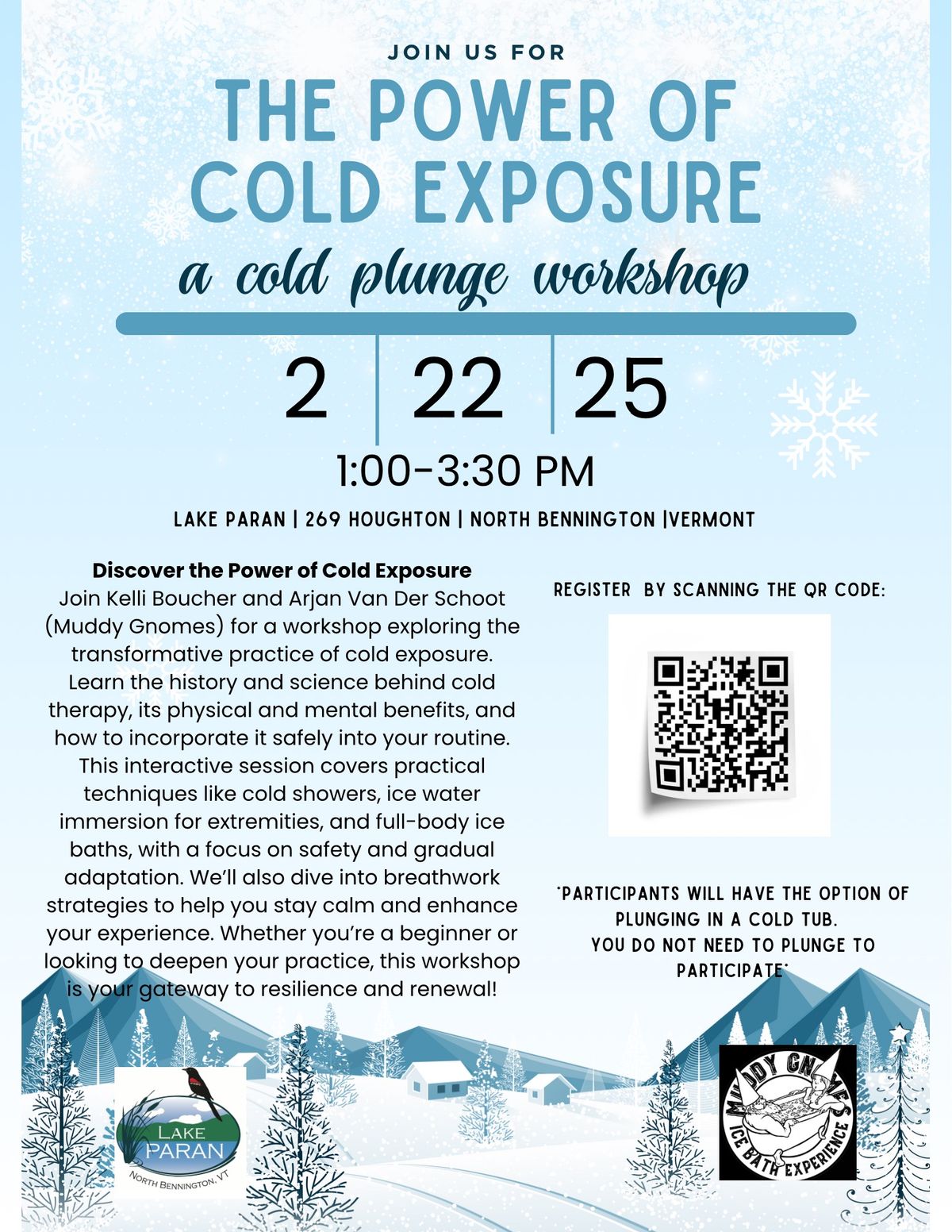 Cold Plunge Workshop