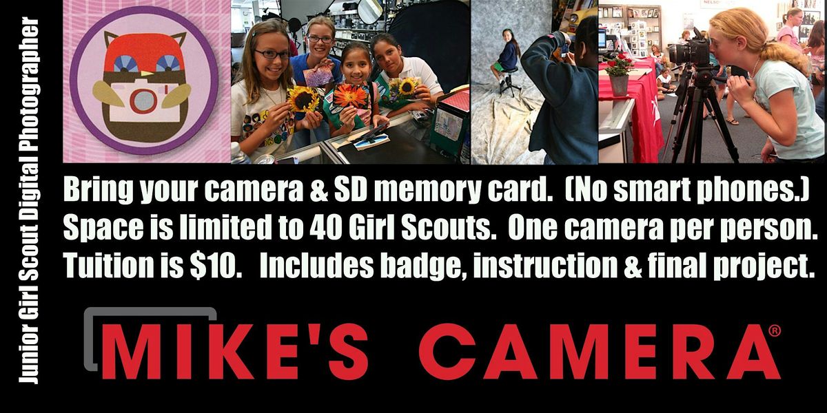 Girl Scout Junior Digital Photographer Badge Workshop - Boulder