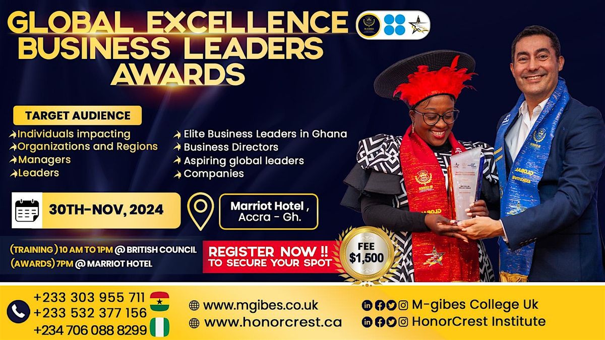 Global Excellence Business Leaders Awards 2024