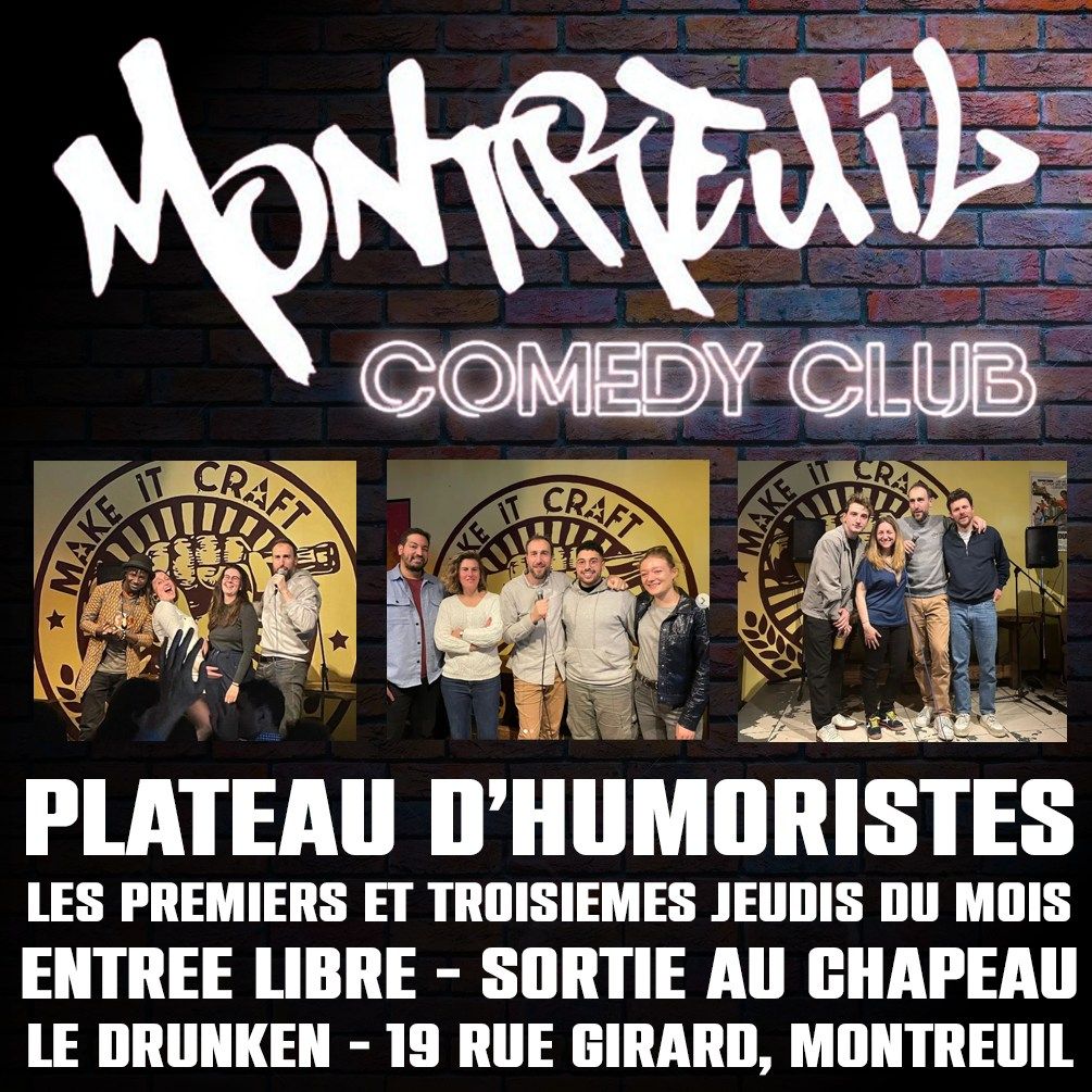 Montreuil Comedy Club - Plateau d'humoristes