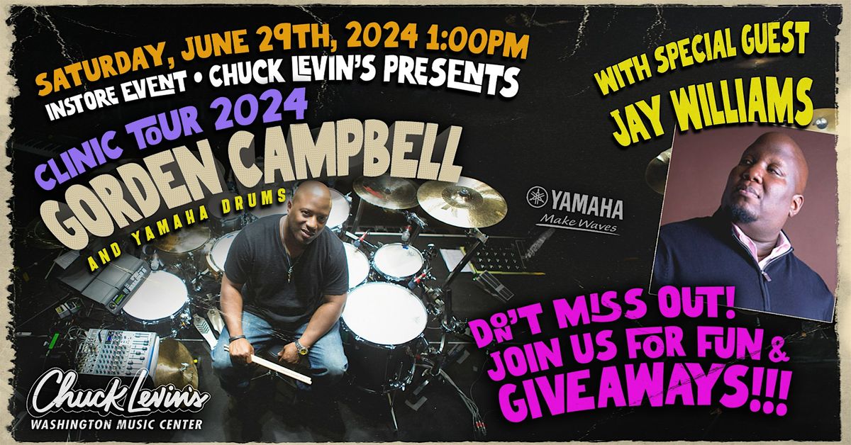 Gorden Campbell and Jay Williams  Drum Clinic