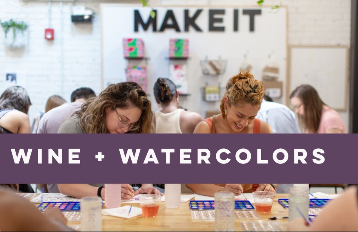Wine & Watercolors with Shop Made in DC