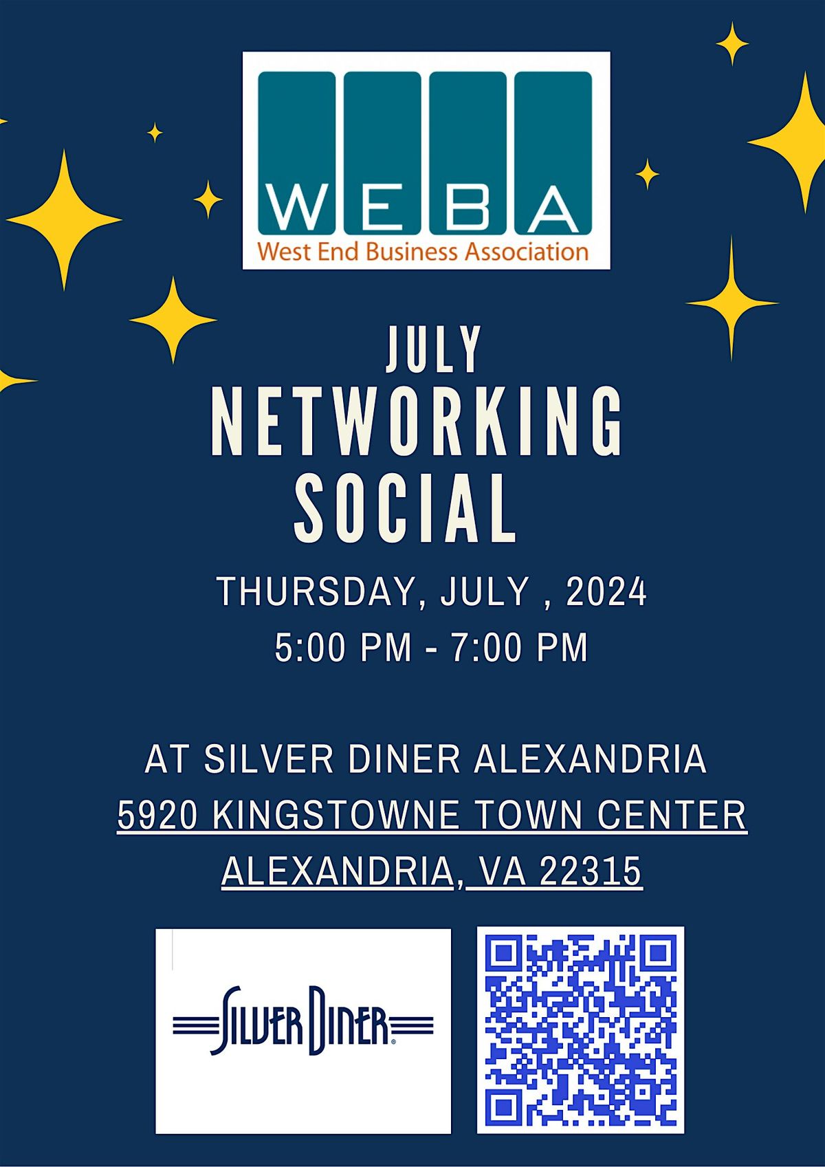 WEBA July Networking Social at Silver Diner