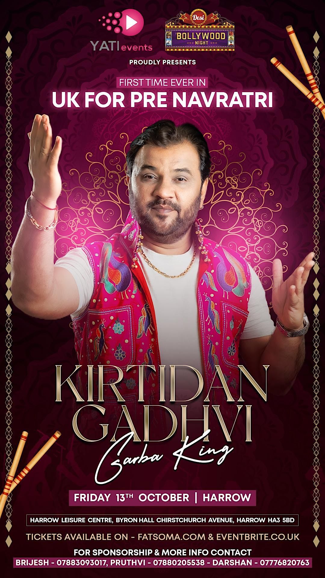 Kirtidan Gadhvi Pre-Navratri for the First time in UK