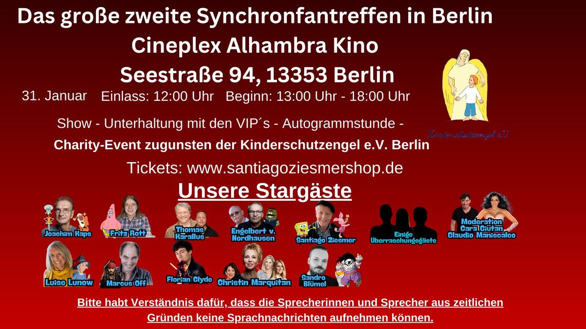 Das zweite gro\u00dfe Synchronfantreffen im Cineplex Alhambra Berlin