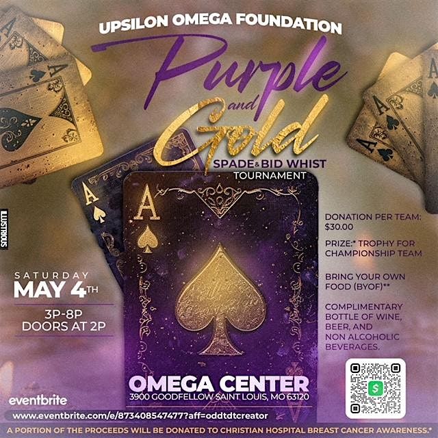 Upsilon Omega Foundation SPADE & BID WHIST Card  Tournament