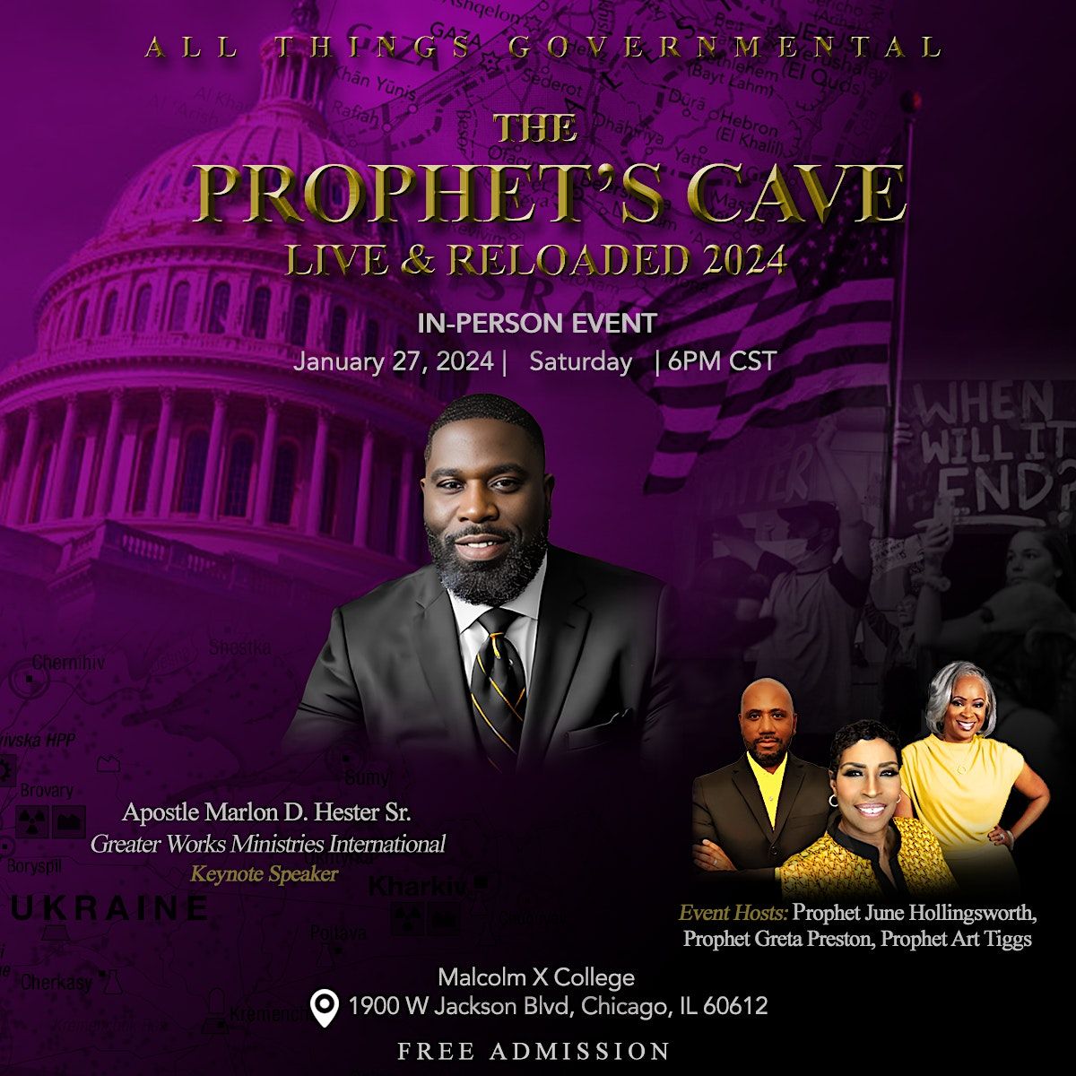The Prophets Cave Live and Reloaded 2024, Malcolm X College, Chicago