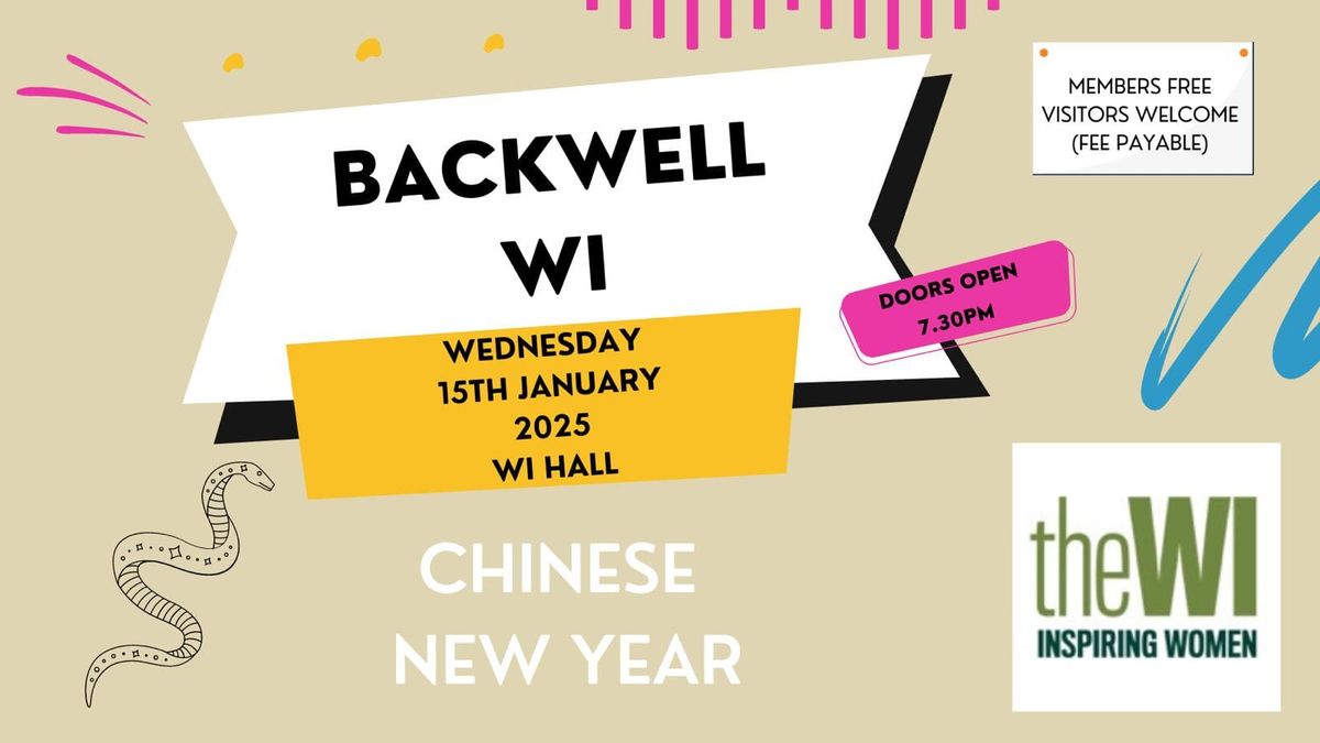 Backwell WI January Meeting - Chinese New Year