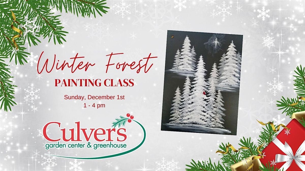 Winter Forest Painting Class