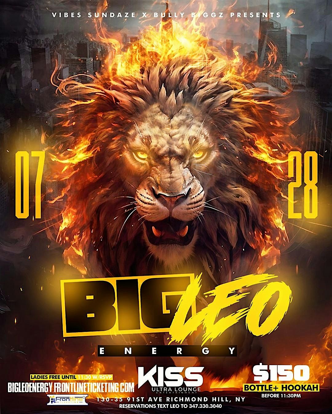 VIBE SUNDAZE x BULLY BIGGZ Presents Big Leo Energy