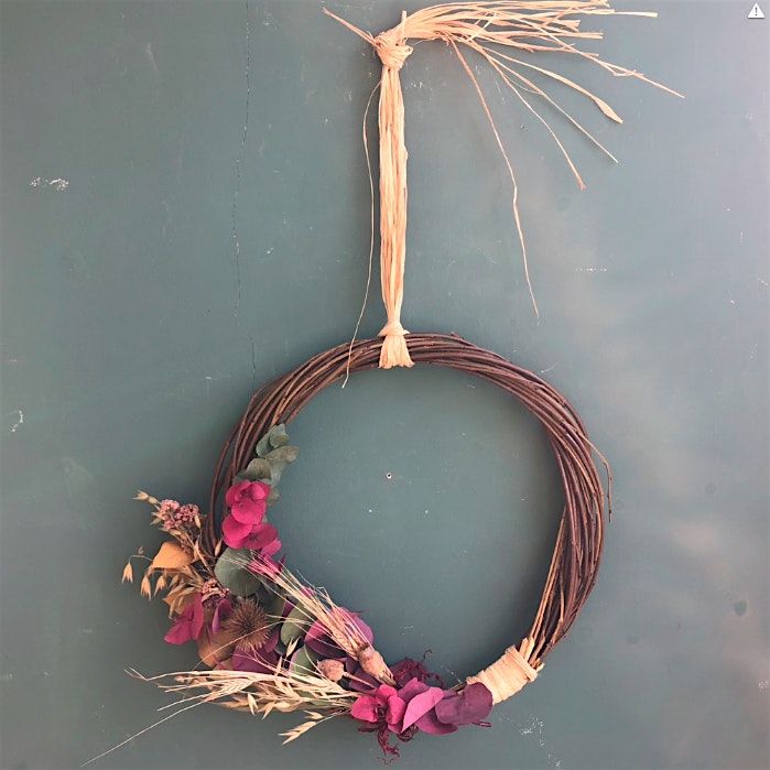Autumn Wreath with Willow Hoop - Large