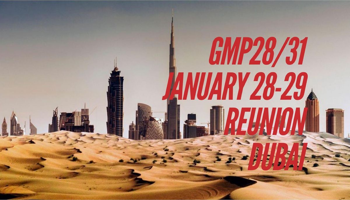 GMP28\/31 Pop-Up Reunion Dubai