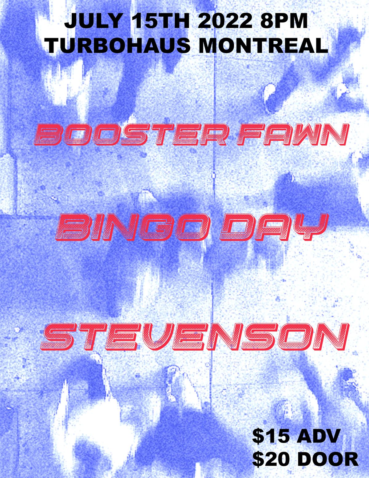 Booster Fawn - Stevenson - Bingo Day @ Turbohaus