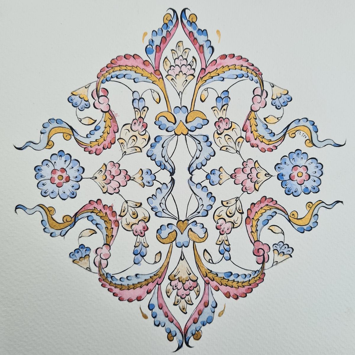 Clouds Pattern in the Art of Illumination Course, Yunus Emre Institute ...