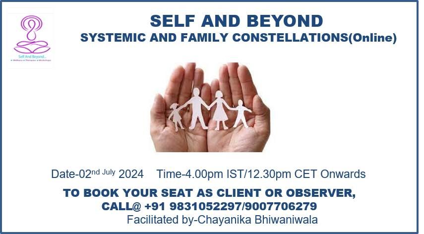 Self and Beyond-Systemic and Family Constellations(Online)