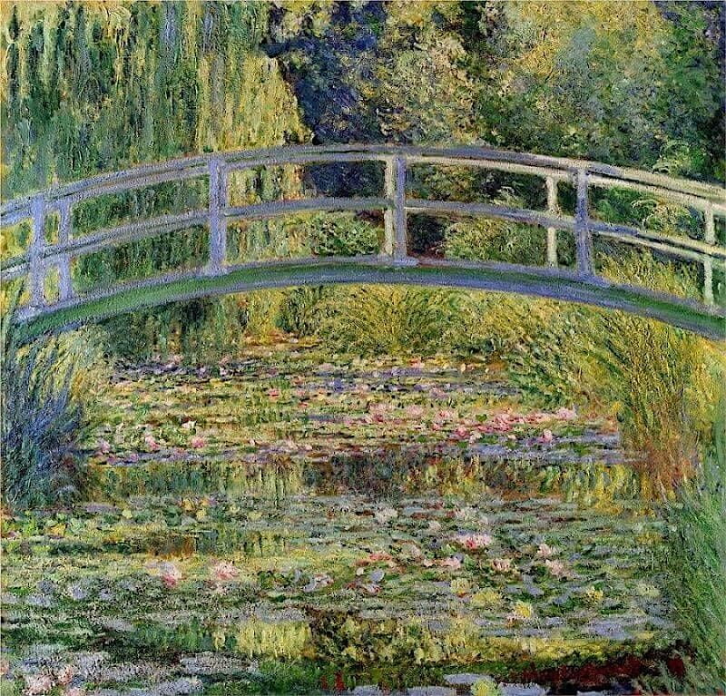 Bridge over a Pond of Water Lilies Painting Workshop