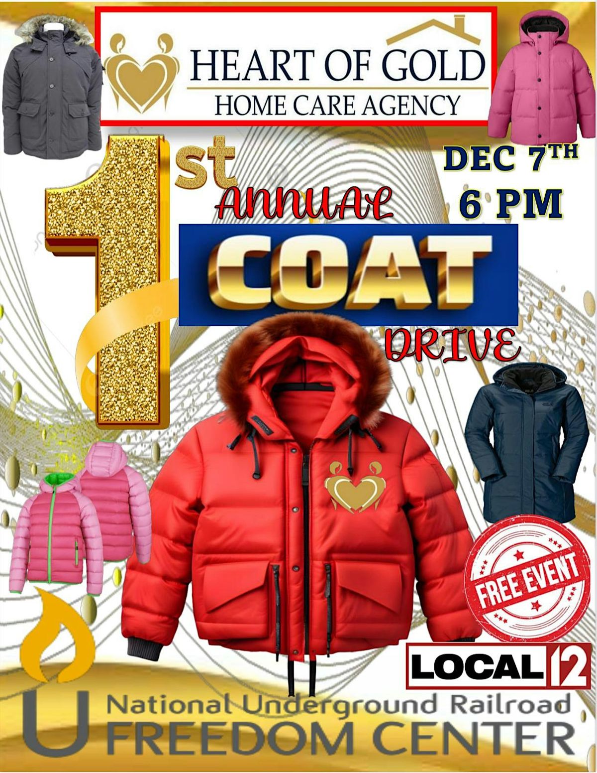 Heart of Gold Home Care 1st Annual Coat Drive