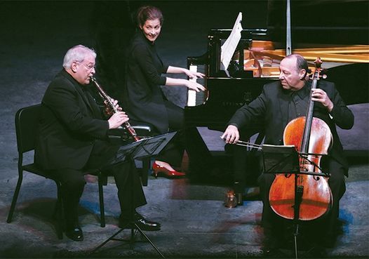 David Shifrin, clarinet; Peter Wiley, cello; Anna Polonsky, piano