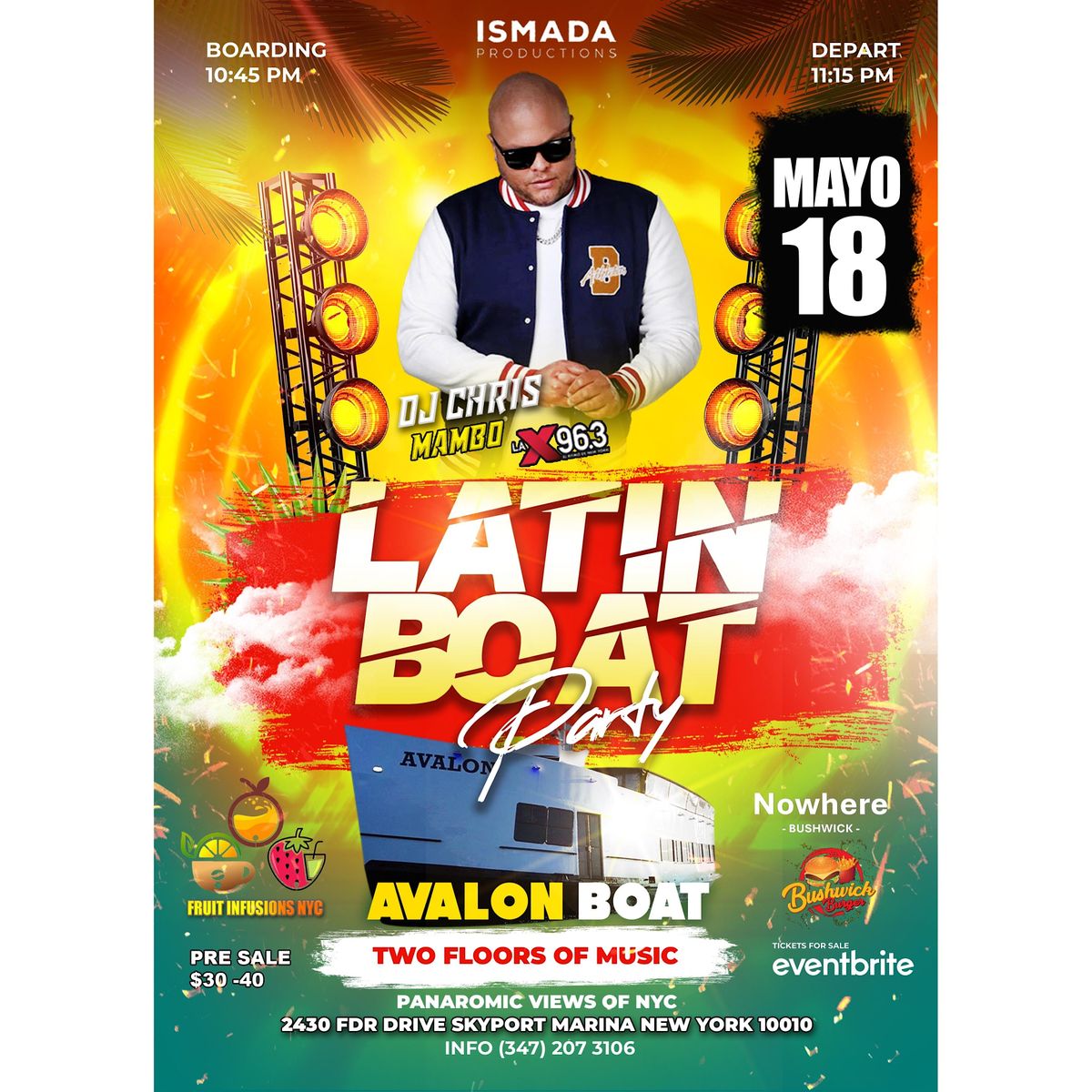 Latin Boat Party With DJ Chris Mambo from la X96.3 fm