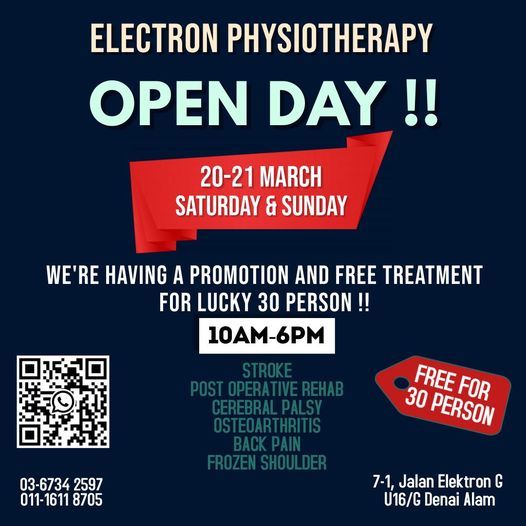 Free Physiotherapy Session Community Service By Electron Physiotheraphy Team Electron Physiotherapy Rehabilitation Shah Alam 20 March 2021